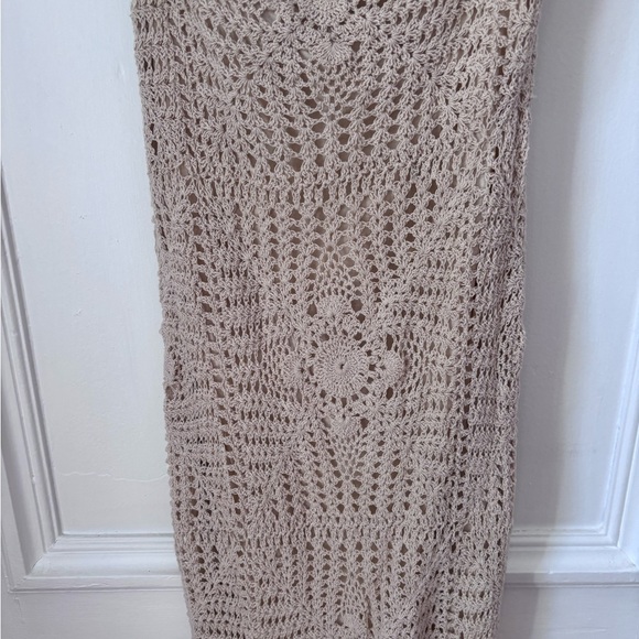 Free People Dahlia Strapless Crochet Dress Lined to Knee Size Small - Picture 7 of 15